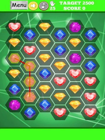 Изображение игры: Gem Match Connect