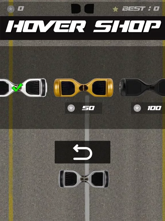 Изображение игры: Hoverboard on Street with 2 finger multitouch
