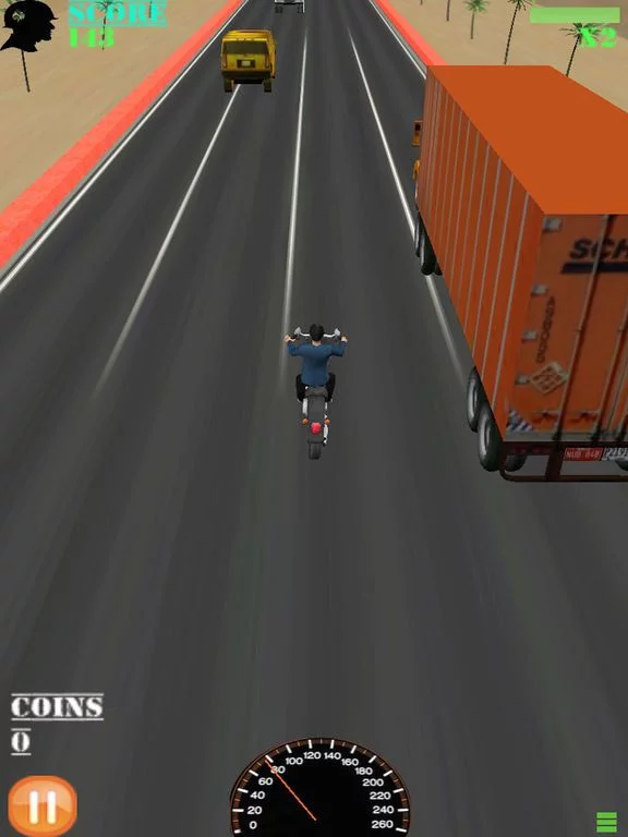 Изображение игры: Desert Racer 3D :Crossing Traffic Motorcycles Racing Science