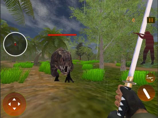 Изображение игры: Gorilla Sniper VS Dino Terror