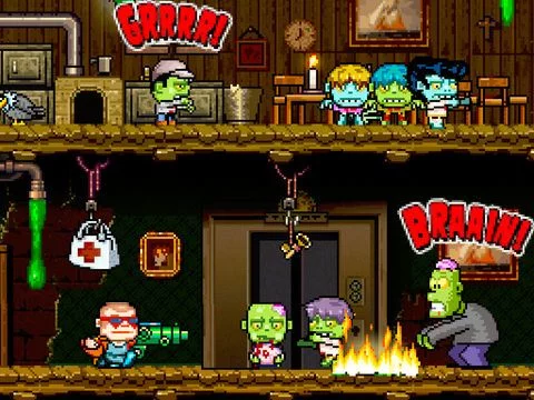 Изображение игры: Crazy Bill: Smashing Zelebrities at the zombie stars hotel