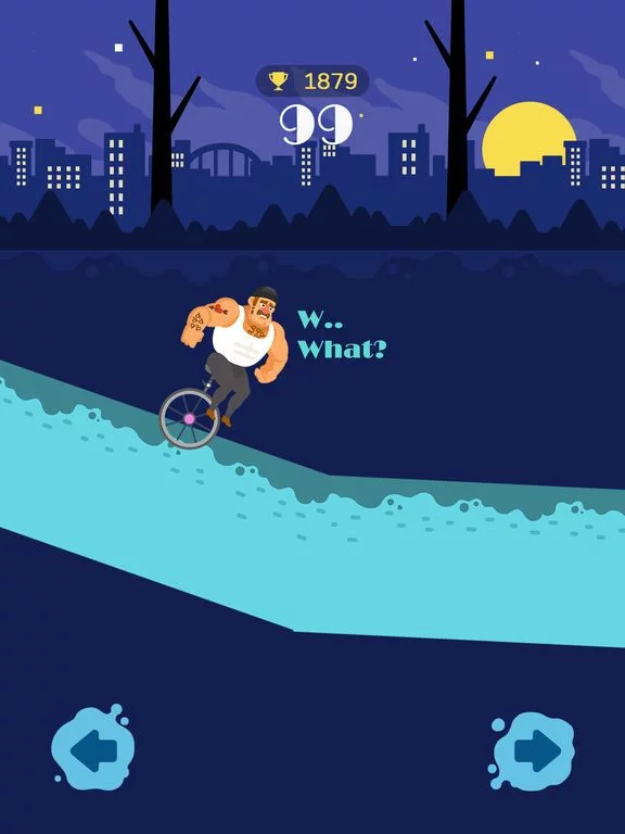 Изображение игры: Unicycle Downhill