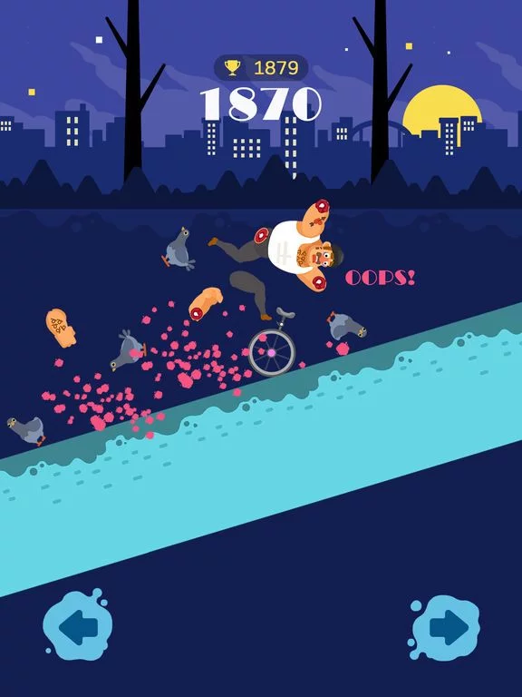 Изображение игры: Unicycle Downhill
