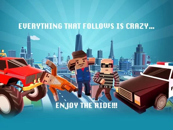 Изображение игры: Car Driving in Crazy Town