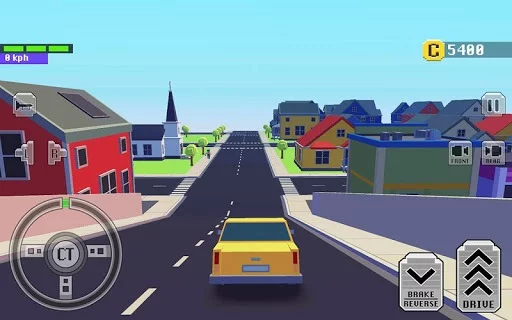 Изображение игры: Car Driving in Crazy Town