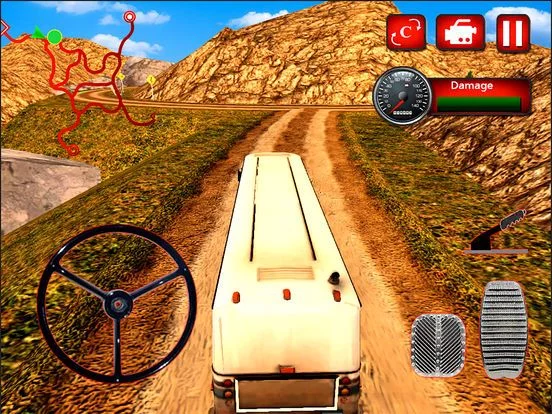 Изображение игры: Off-Road Desert Bus Drive: 3D Parking Simulator