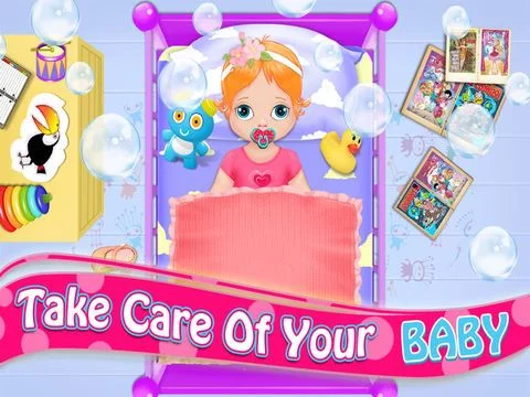 Изображение игры: Mom and Baby Care - Cute Newborn Baby Sleeping and Home Adventure