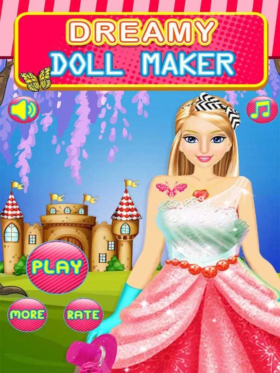 Изображение игры: Dreamy Fashion Doll - Party Dress Up & Fashion Make Up Games