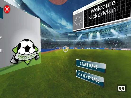 Изображение игры: Kick-It-VR! A 3D Football VR Game