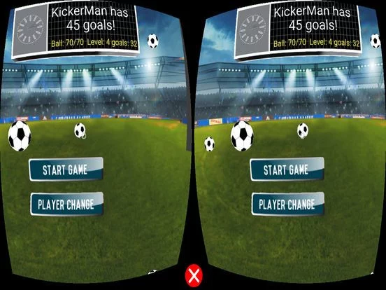 Изображение игры: Kick-It-VR! A 3D Football VR Game