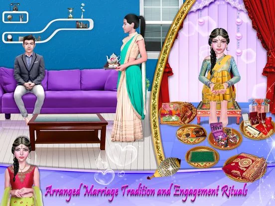 Изображение игры: Indian Girl Royal Engagement