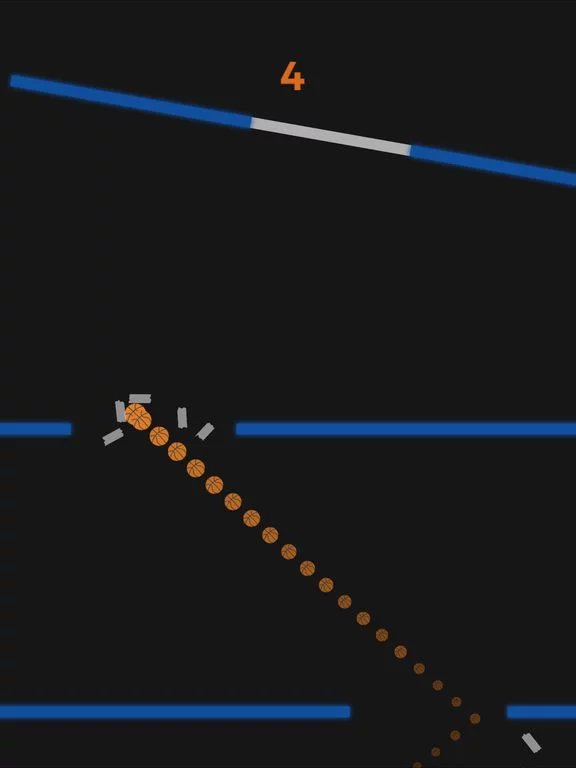 Изображение игры: Flying Snake of Balls on Road