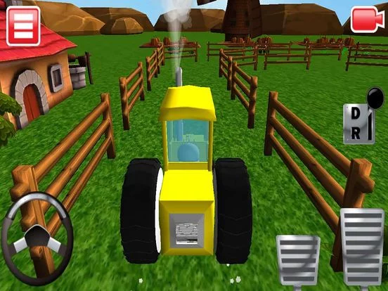 Изображение игры: Crazy Farm Tractor Parking Sim-ulator