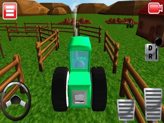 Изображение игры: Crazy Farm Tractor Parking Sim-ulator