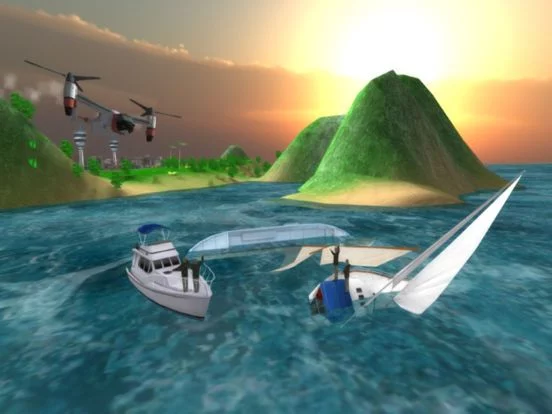 Изображение игры: Airplane Helicopter Osprey Rescue