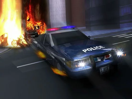 Изображение игры: Free Police Car Flying 3D Simulator