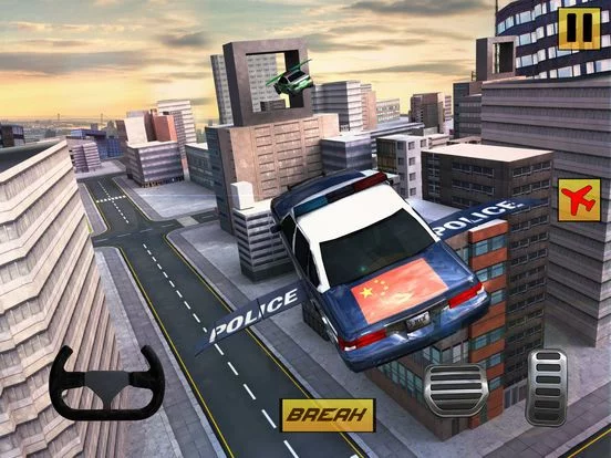 Изображение игры: Free Sports Police Flying Car Simulator