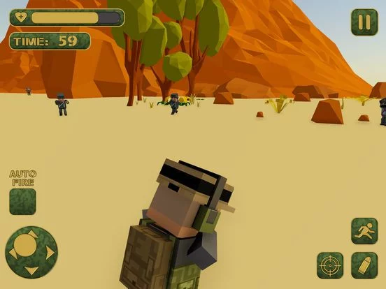 Изображение игры: Blocky Army Modern War Strike
