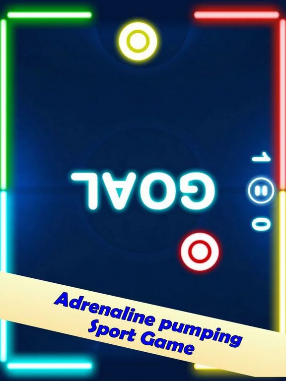 Изображение игры: Neon Air Hockey Play