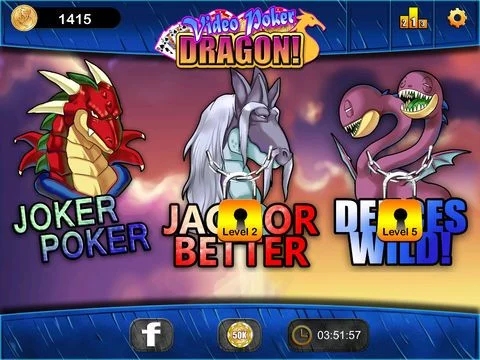 Изображение игры: Video Poker Dragon