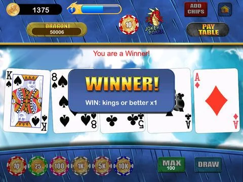 Изображение игры: Video Poker Dragon