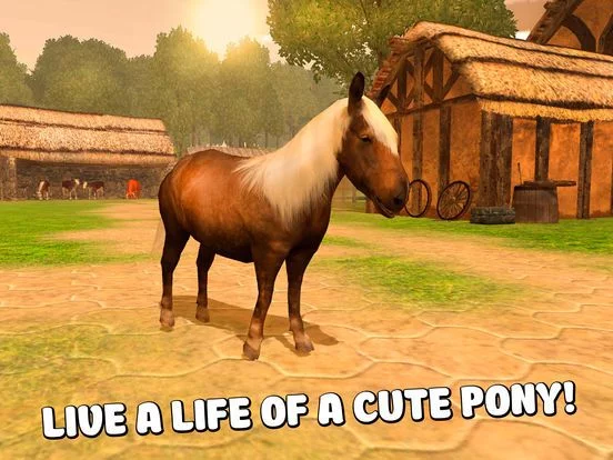 Изображение игры: Pony Horse Riding 3D