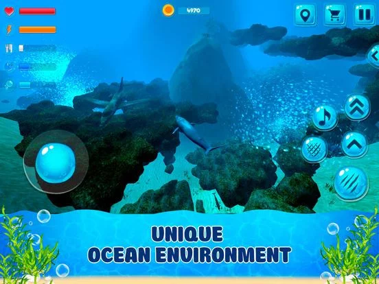 Изображение игры: Blue Whale Survival Simulator 3D