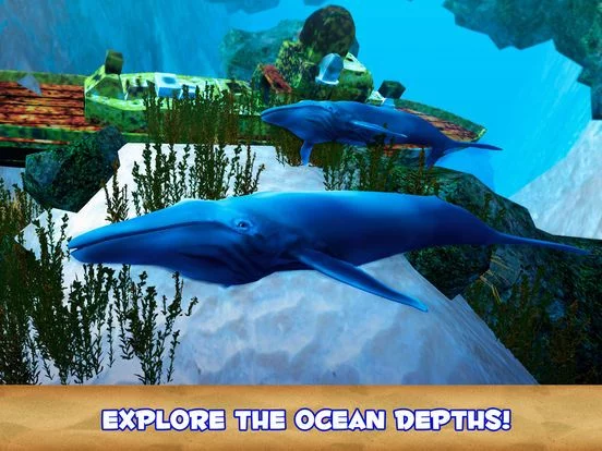 Изображение игры: Blue Whale Survival Simulator 3D