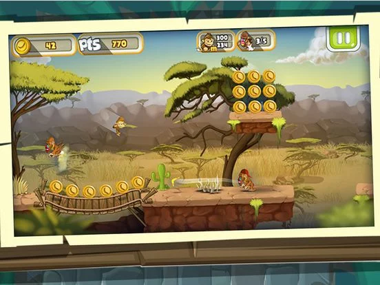 Изображение игры: Monkey Run: Fantastic Adventure Tale
