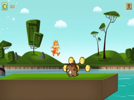 Изображение игры: A Baby Dino Run - Family Friendly Dinosaur Jumping Game