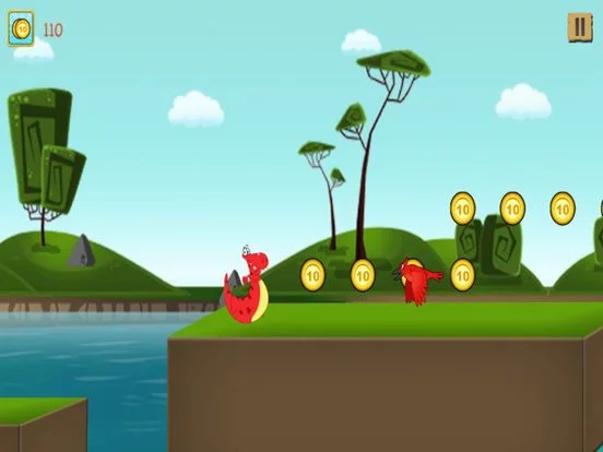 Изображение игры: A Baby Dino Run - Family Friendly Dinosaur Jumping Game