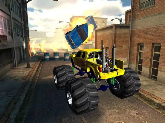 Изображение игры: 3D Monster Truck City Rampage - Extreme Car Crushing Destruction & Racing Simulator FREE