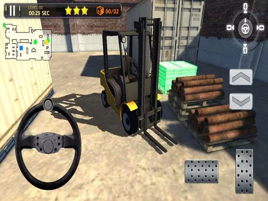 Изображение игры: 3D Forklift Parking Challenge Simulator 2017
