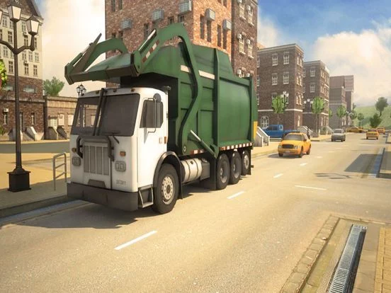 Изображение игры: Garbage Truck Parking Simulator 3D USA Street Race