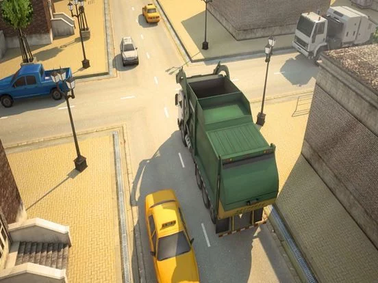 Изображение игры: Garbage Truck Parking Simulator 3D USA Street Race