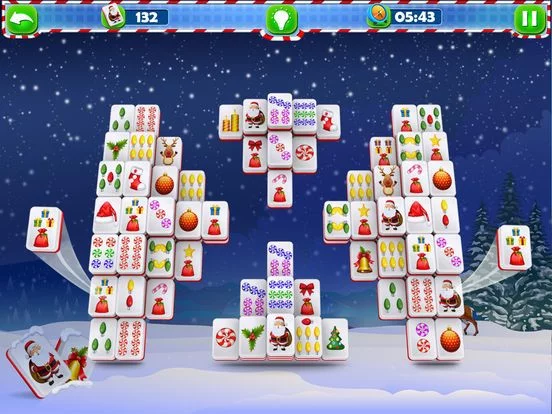 Изображение игры: Santa Mahjong Solitaire Pro