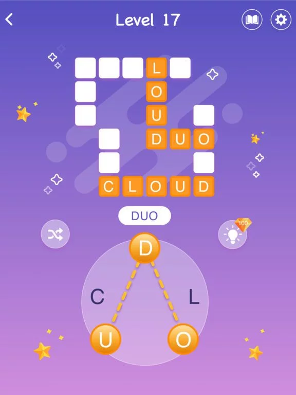 Изображение игры: wordstar - crossword puzzle