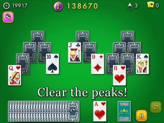 Изображение игры: TriPeaks Solitaire Classic