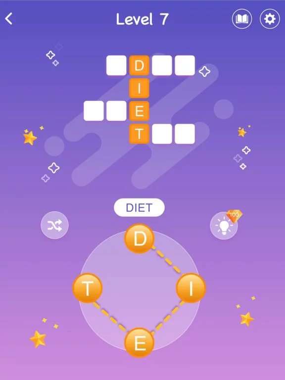 Изображение игры: wordstar - crossword puzzle
