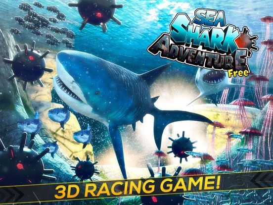 Изображение игры: Sea Shark Adventure: Shark Simulator Game For Kids