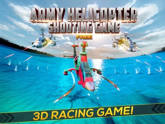 Изображение игры: Army Helicopter Shooting Game: Flying Sim Games 3D