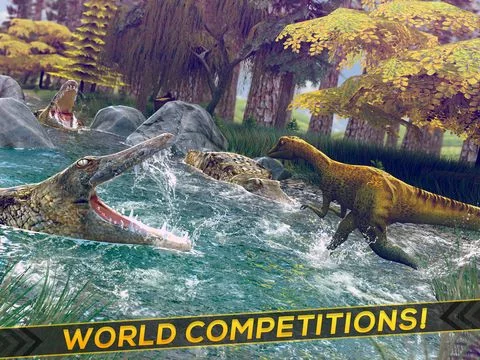Изображение игры: Dino Life . Jurassic Dinosaur Hopper Simulator Games For Free