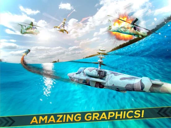 Изображение игры: Army Helicopter Shooting Game: Flying Sim Games 3D