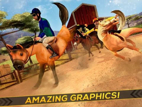 Изображение игры: Horse Derby Riding Champions Free - Horses Simulator Racing Game