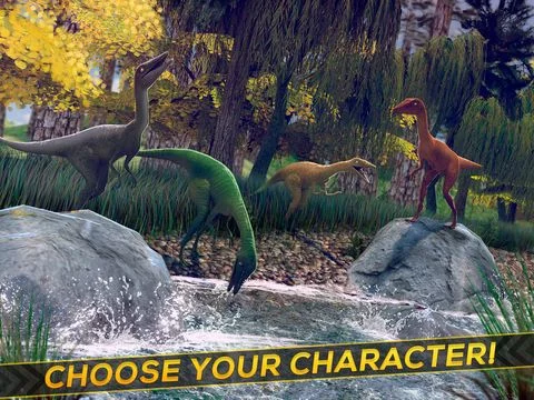 Изображение игры: Dino Life . Jurassic Dinosaur Hopper Simulator Games For Free