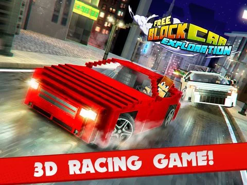 Изображение игры: Block Cars Exploration - Cube Car Racing Survival Game For Free