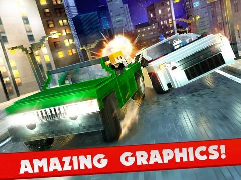 Изображение игры: Block Cars Exploration - Cube Car Racing Survival Game For Free