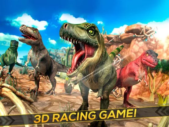 Изображение игры: Jurassic Run - The Dinosaur Racing Simulator Game