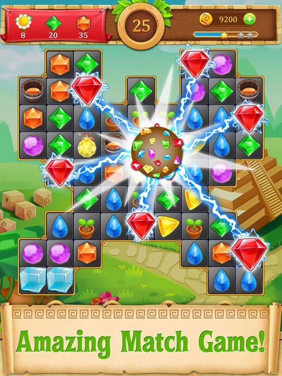 Изображение игры: Jewel Crush - Blast diamond and drop cookie pop