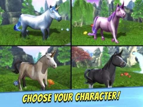 Изображение игры: My Unicorn Horse Riding . Free Unicorns Dash Game For Little Girls and Boys
